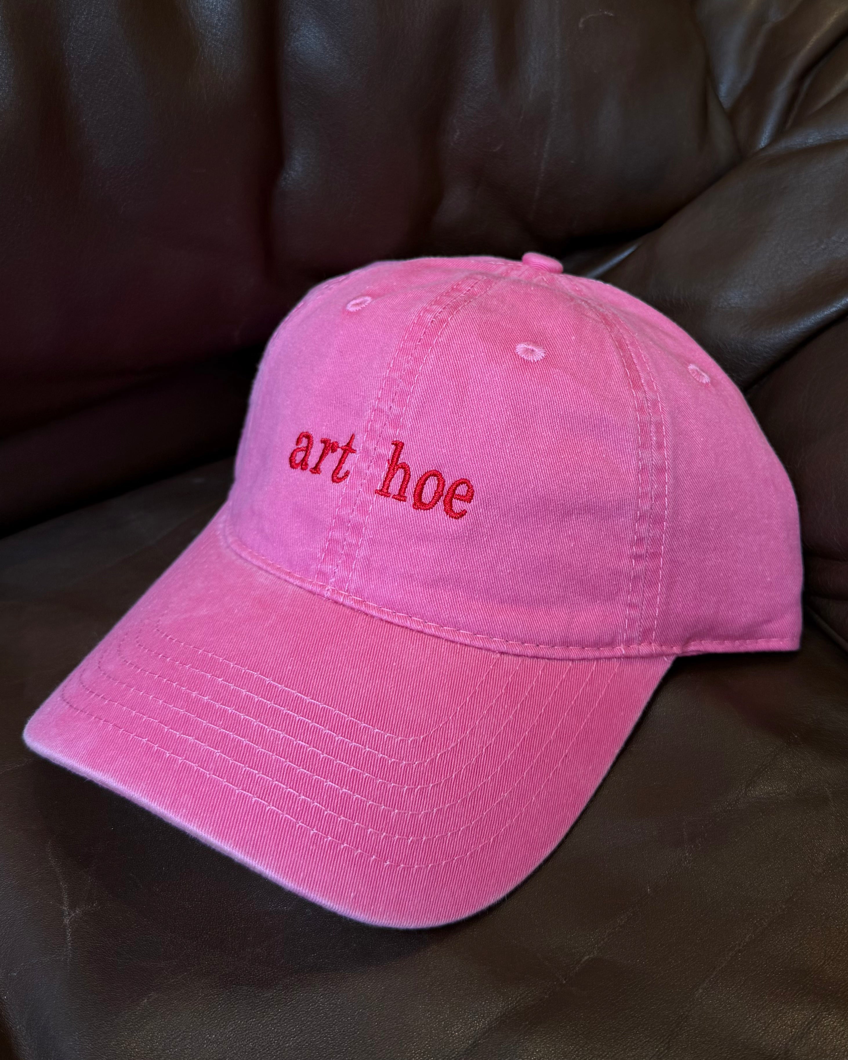EMBROIDERED HAT - DARK PINK / DARK PINK THREAD