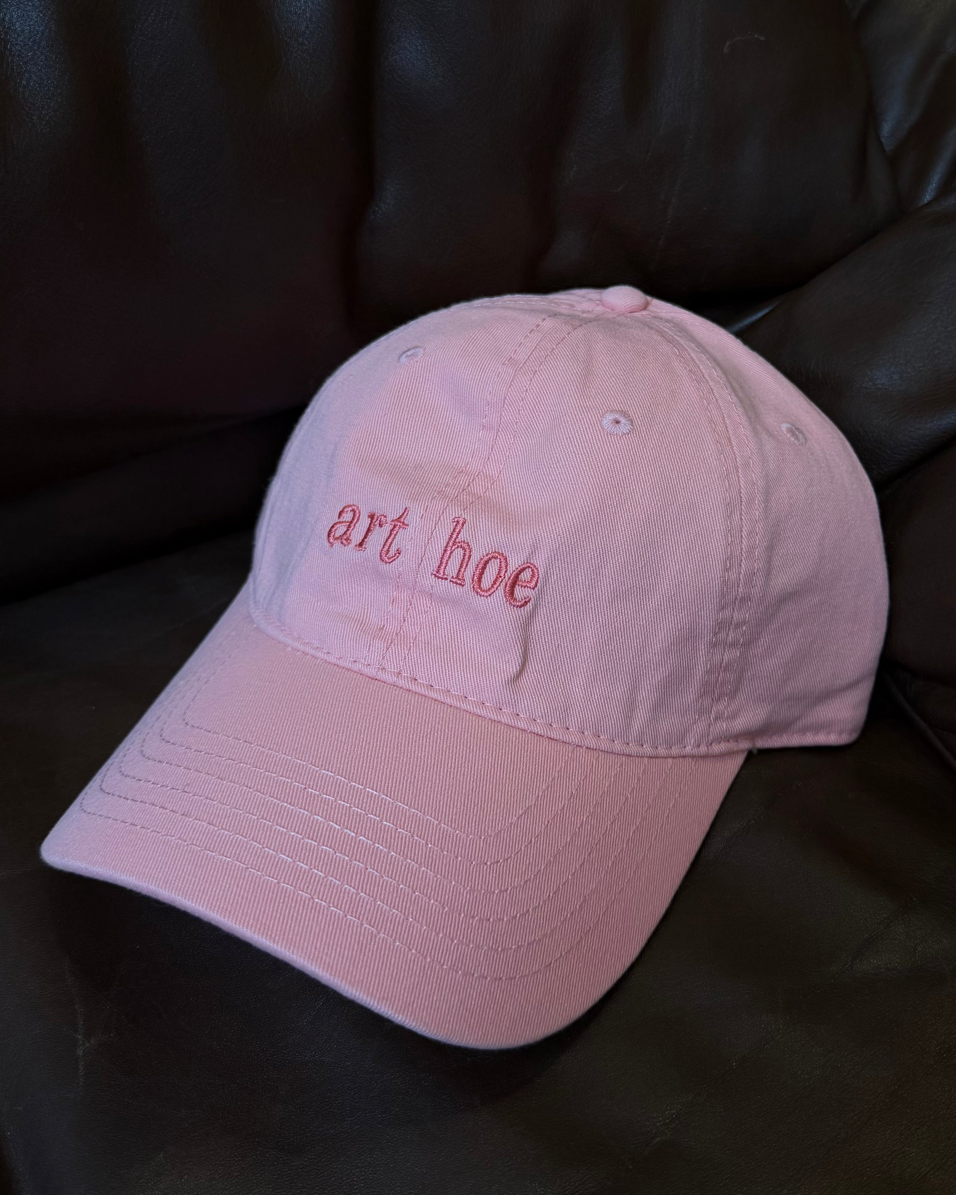 EMBROIDERED HAT - LIGHT PINK / LIGHT PINK THREAD